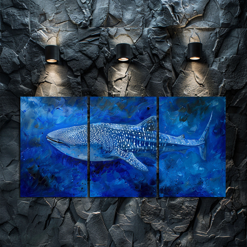 walhai ozean leinwand wandkunst 3er set ungerahmte stoff Temu