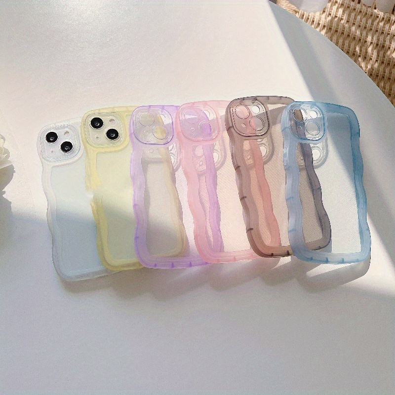 

Wave Shell Transparent 6 Color Tpu Phone Case For Iphone 15, 14, 13, 12, 11, Plus, Pro Max - Protective And Stylish