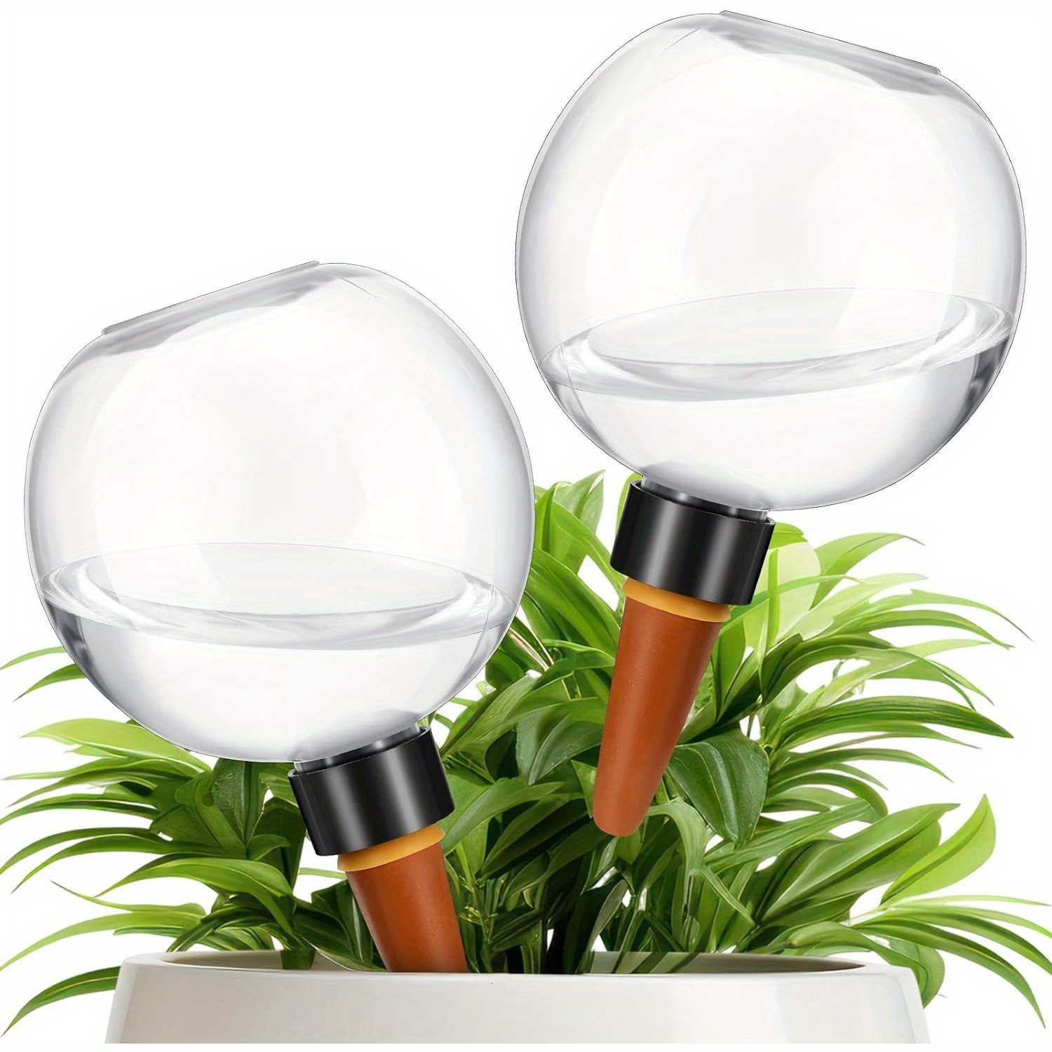 

1/2 Pcs Watering Globes Automatic Plastic Self Watering Planter Insert Waterer Watering Bulbs 17 Oz For Indoor Plants Drip Irrigation Plant Watering Devices With Slow Release Control For Garden