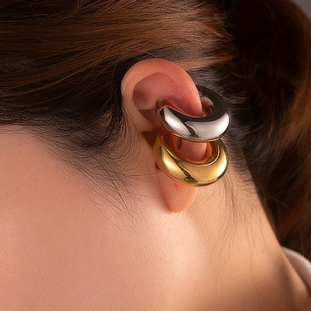 Women's Ear Clip Set Retro Style No Piercing Daily Matching Ear Clip
