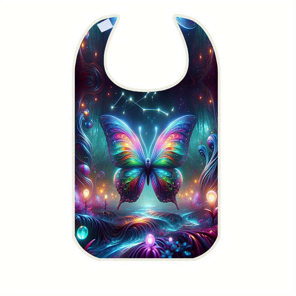Open 1pc/2pcs/ Adult Bib Feeding Bib For Elderly, Protective Clothing Apron