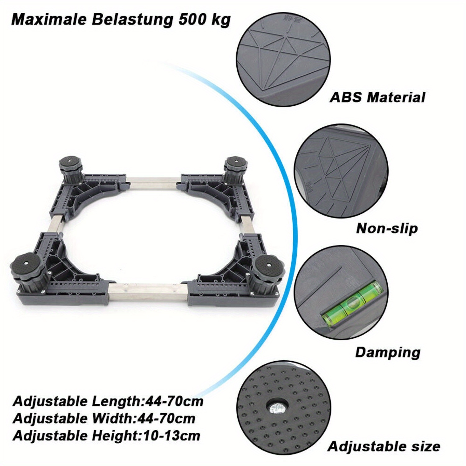 Washing Machine Base Frame Refrigerator Pedestal Base Substructure Height Adjustable