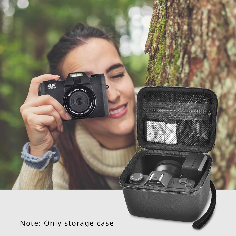 

Vlogging Camera Case Compatible With /for /for /for 4k 48mp Digital Cameras For Youtube. Vlog Camera Carrying Storage For Lens, Cable And Other Accessories (box Only)