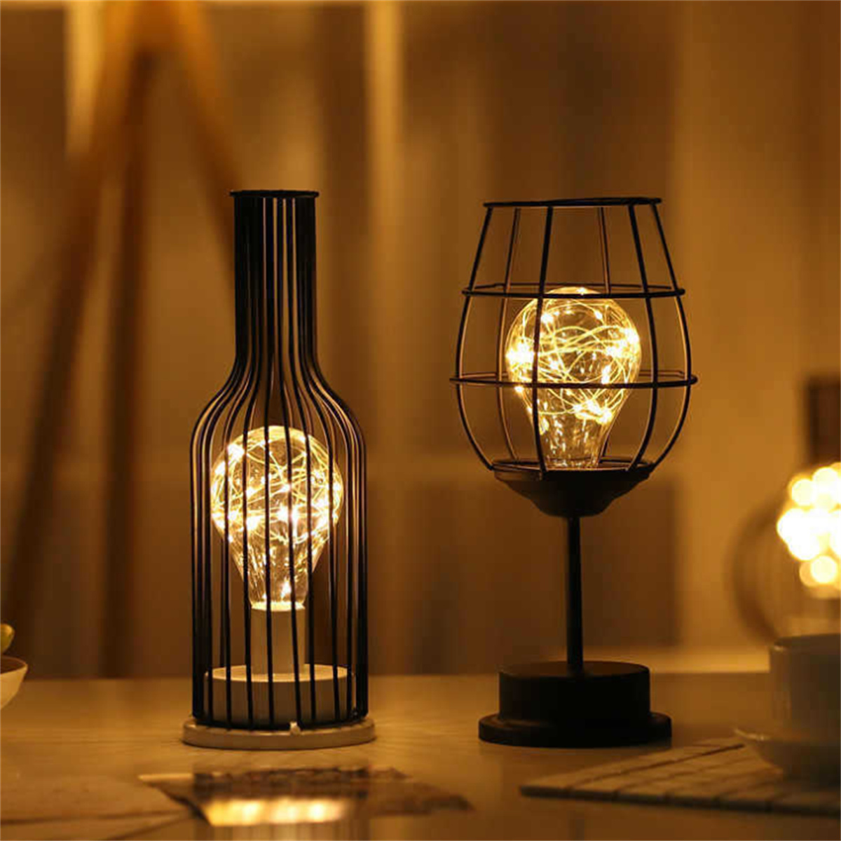 

1pc Ganxin 20l Led Night Light In Decorative Bottle/glass - , Battery-operated (aa Batteries Not Included) - Ideal For Bedroom & Living Room , Led Lights For Bedroom, Ganxin