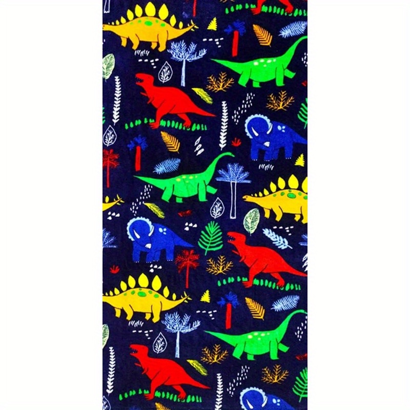 

Dinosaur Kitchen Towels - 18 X 26 Inches, Soft, Machine Washable, Coastal Design, Viscose Blend, Contemporary Style