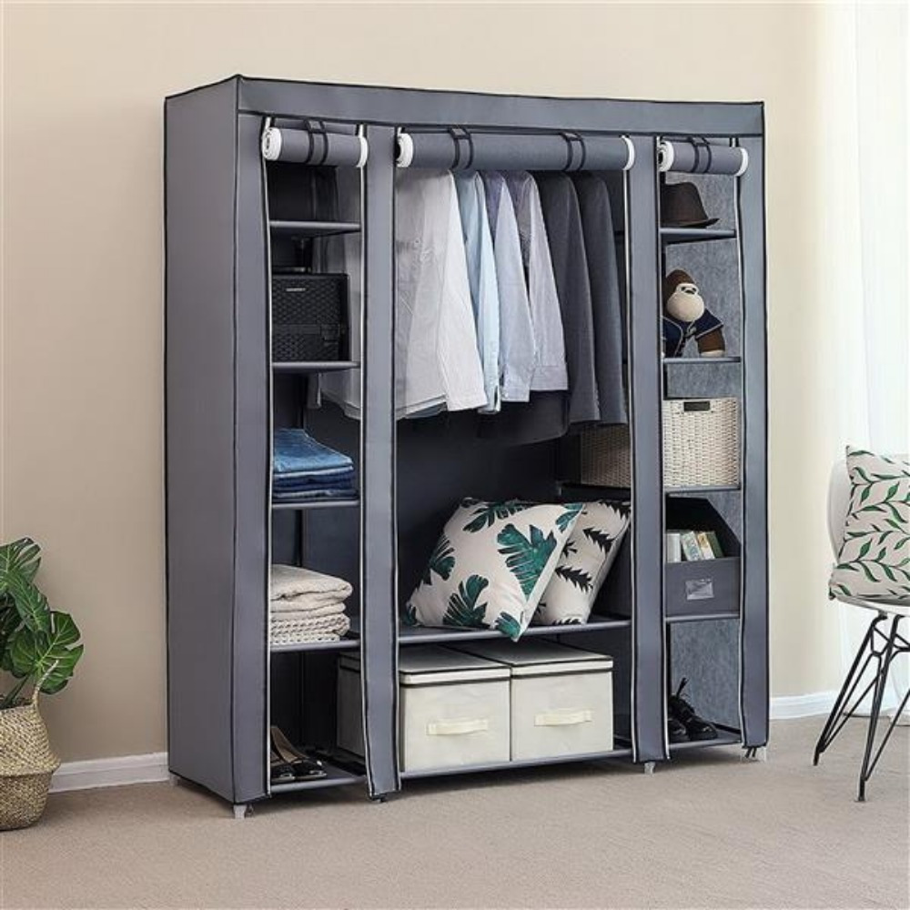 

69" Clothes Storage Cabinets, Clothes Storage Organizer, With Non-woven Fabric Quick And Easy To Assemble Extra Strong And Durable Closet