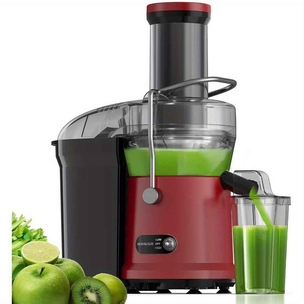 

Juicer Machine - 1000w Motor With 3.2" Mouth, Juice Extractor Maker For Whole Fruits & Vegetables, Dual Speeds, Easy To Clean, Overheat Protection Dishwasher Safety Bpa-free