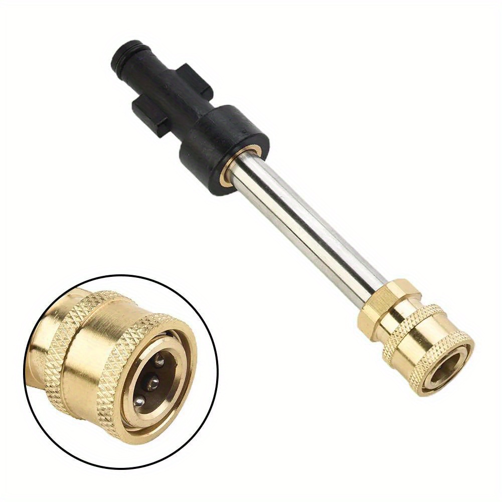 

Pressure Washer Quick Adapter: 1/4" Car Garden Wash Converter, 3600 Psi, Quick Disconnect Release Fitting, Battery-powered