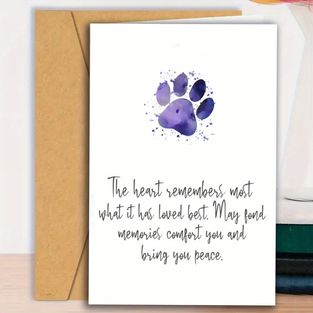 

Pet Loss Sympathy Card: Comforting Tribute For Your Beloved Pet