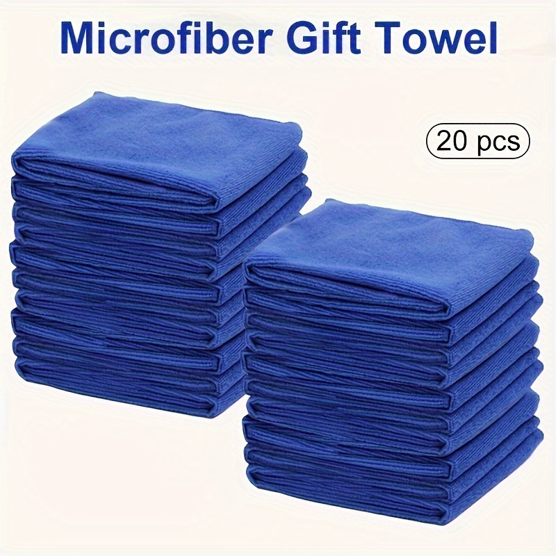 

20-piece Ultra-absorbent Microfiber Cleaning Cloths - Durable, Woven Towels For Kitchen, Car & Glass - Versatile Household Rags For Windows & More