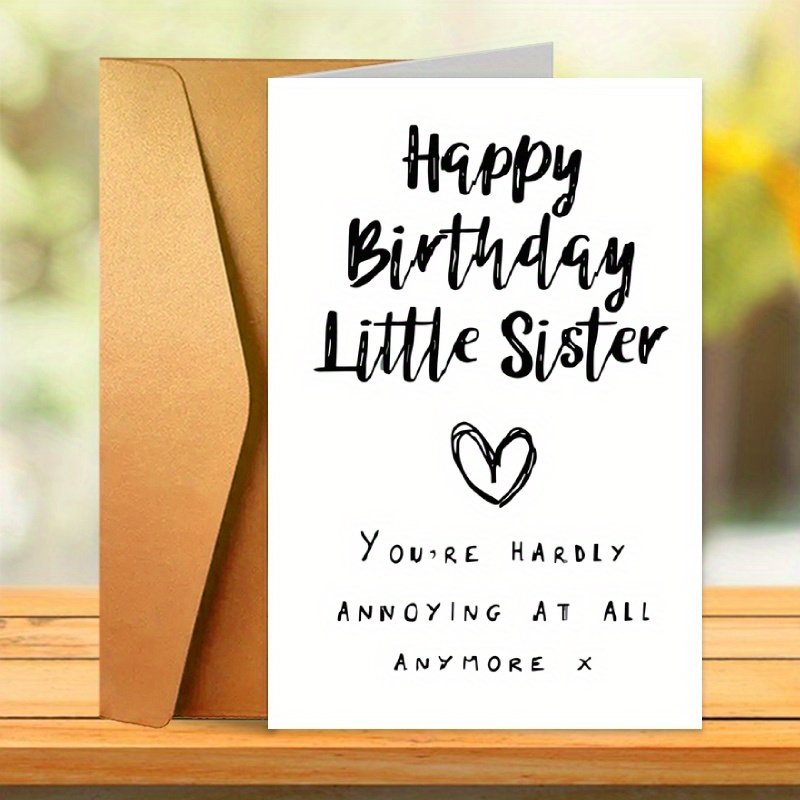   sister birthday card perfect gift from friend or family unique thank you greeting card details 1