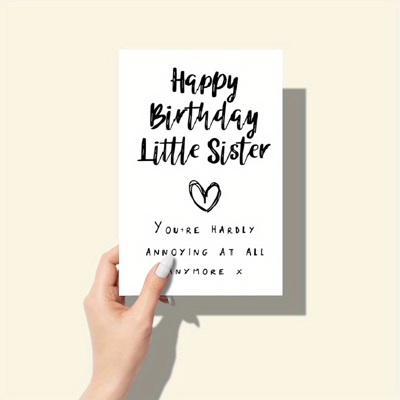   sister birthday card perfect gift from friend or family unique thank you greeting card details 2