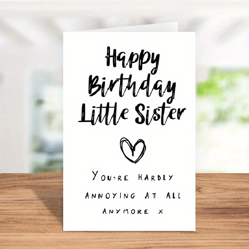   sister birthday card perfect gift from friend or family unique thank you greeting card details 4