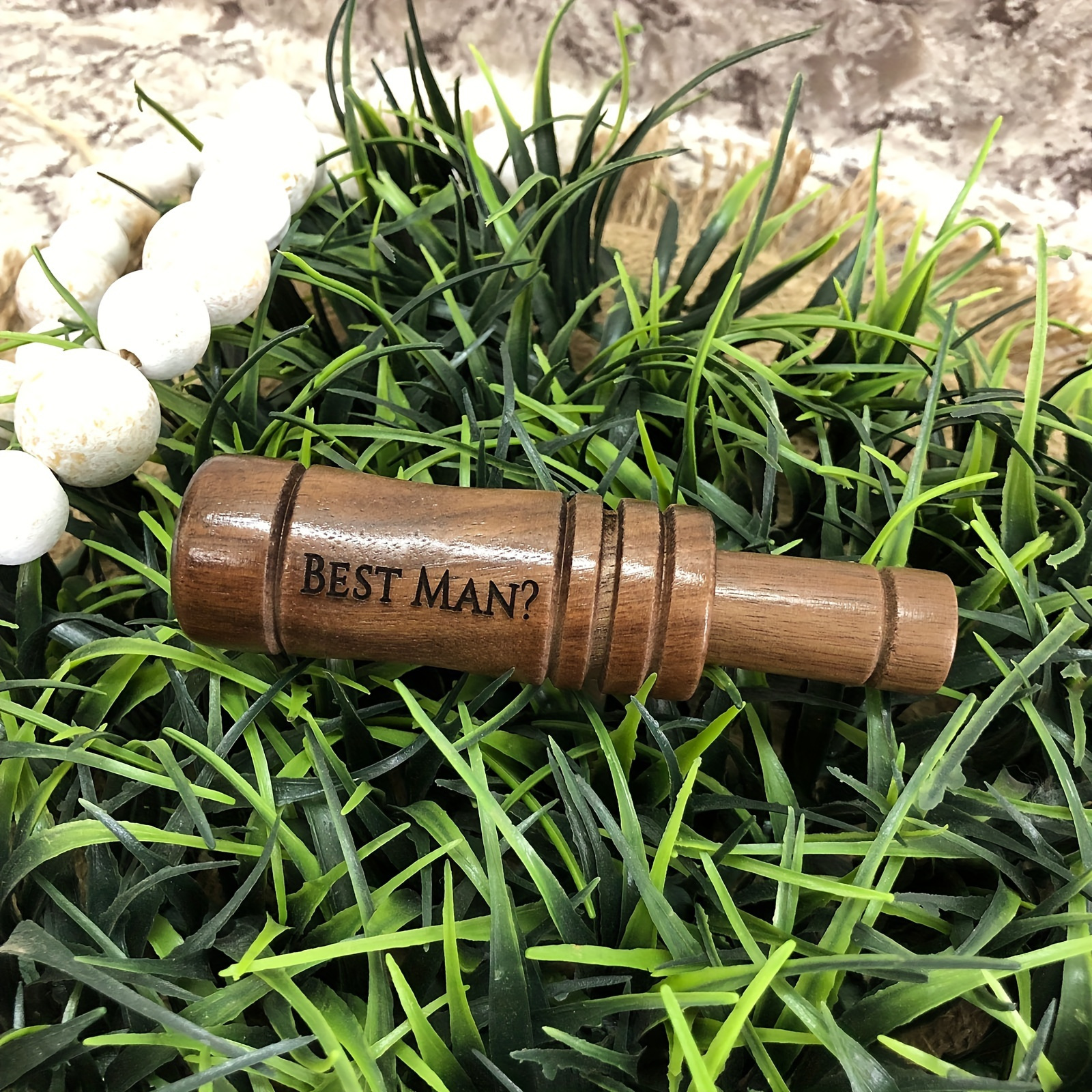 

1pc "best For Man" Engraved Call - Laser-, Wood - Ideal For Hunting & Bird Enthusiasts - Unique Anniversary, Father's Day, Birthday Gift