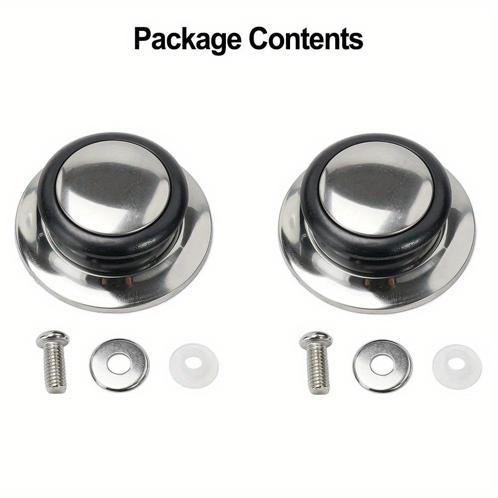 universal stainless steel cookware lid knob replacement handle for glass lids kitchen pot cover accessory no electricity needed   material 1 2 3 pack options details 6