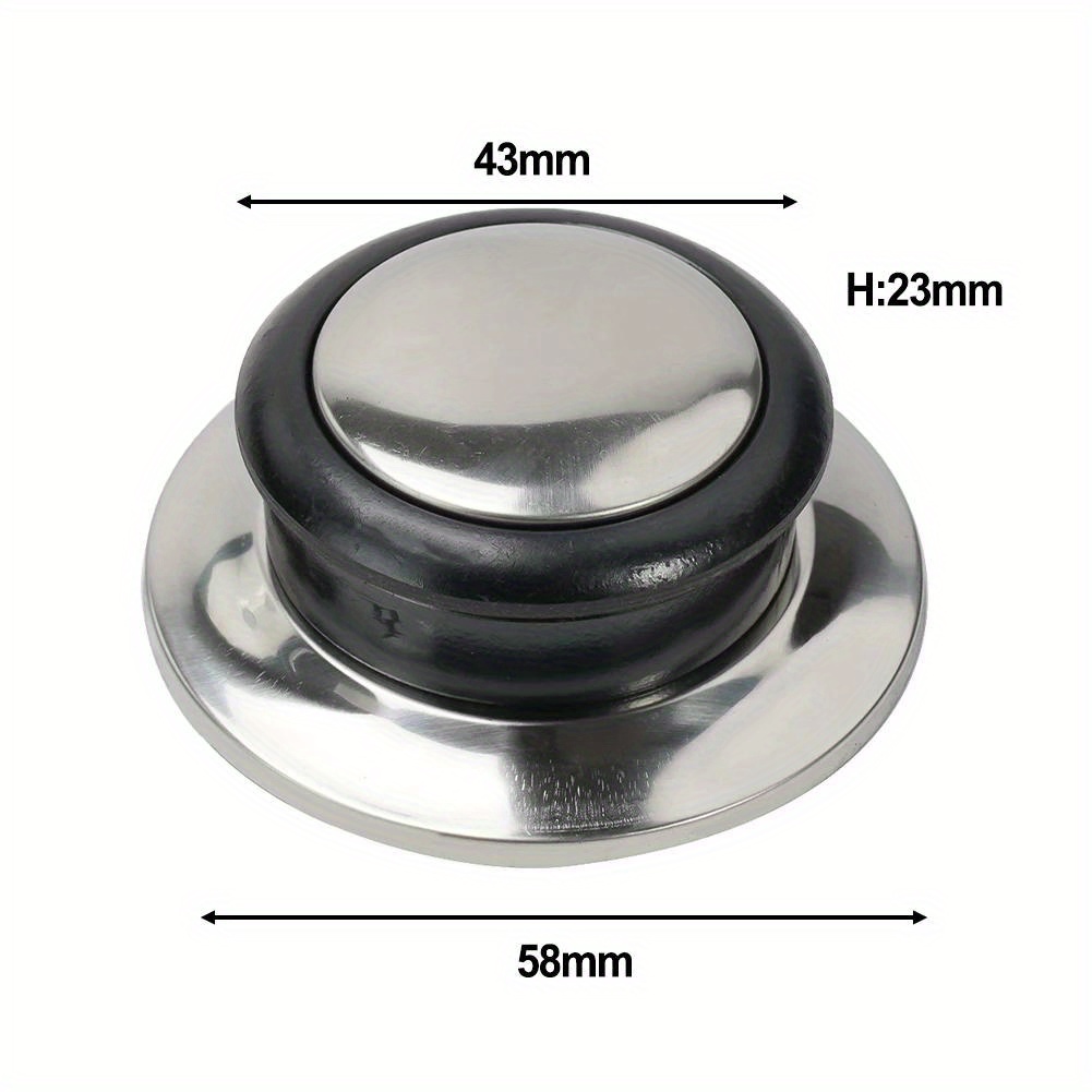 universal stainless steel cookware lid knob replacement handle for glass lids kitchen pot cover accessory no electricity needed   material 1 2 3 pack options details 5