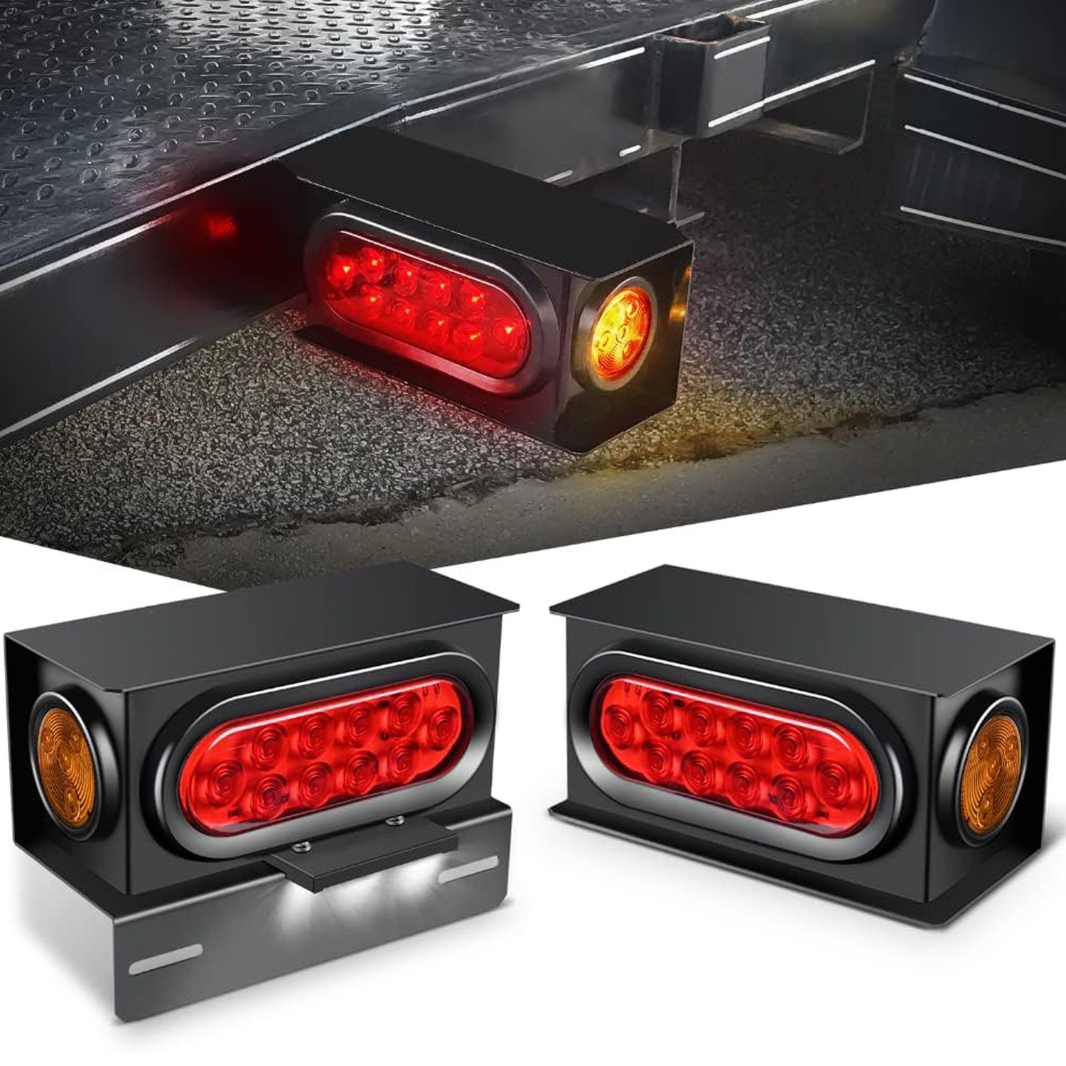 Partsa Kit De Luces LED Suergibles Para Reolque De Caión Con
