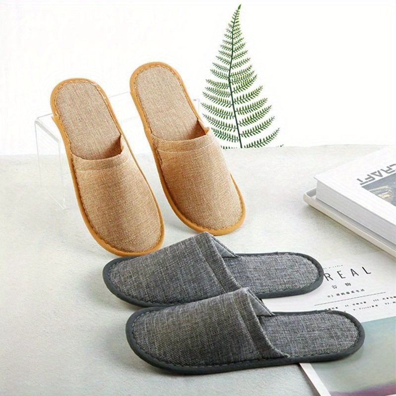 disposable spa slippers unisex indoor house guests' travel Temu