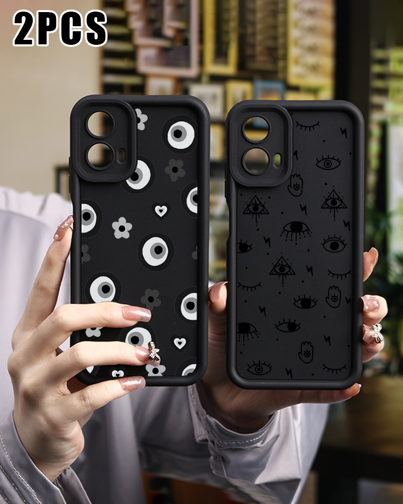 Cases] Motorola Pattern Black Eye Phone Cases Moto G53 G10 - Temu