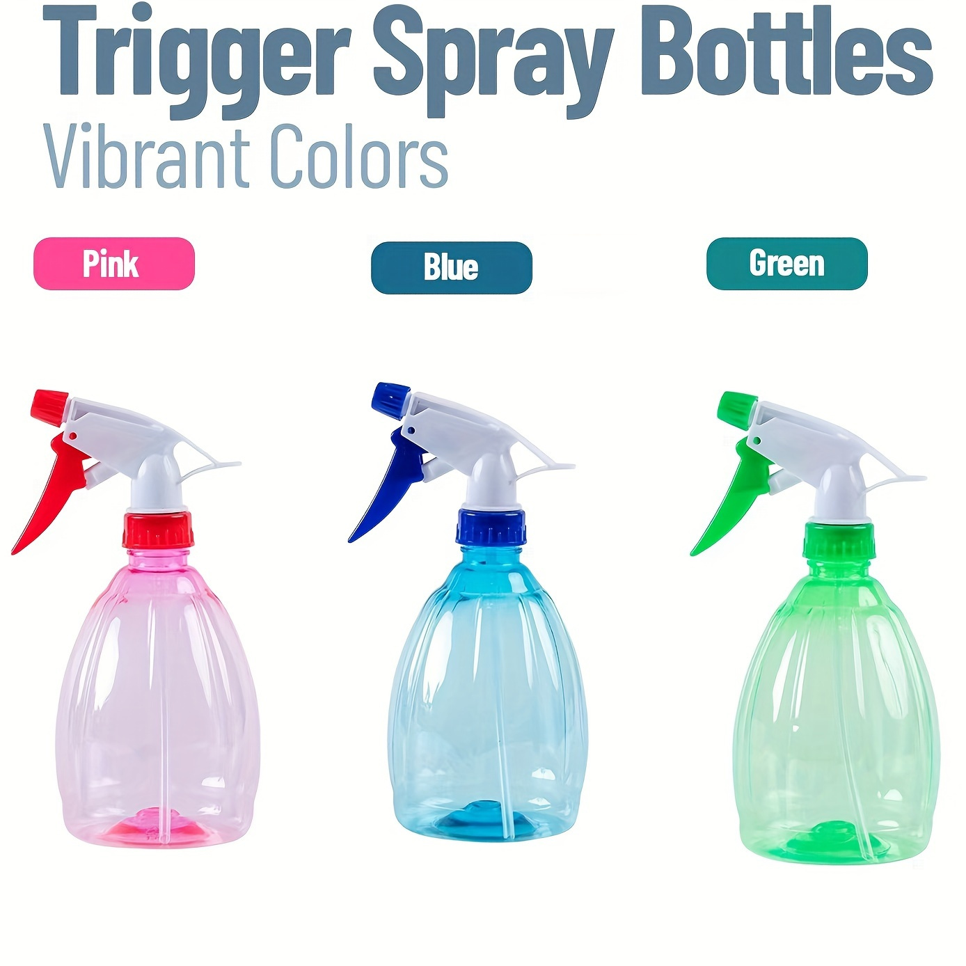 

3pcs 500ml Spray Bottle Gardening Tools Hand Pressure Spray Bottle 500ml Plastic Spray Plastic Bottle