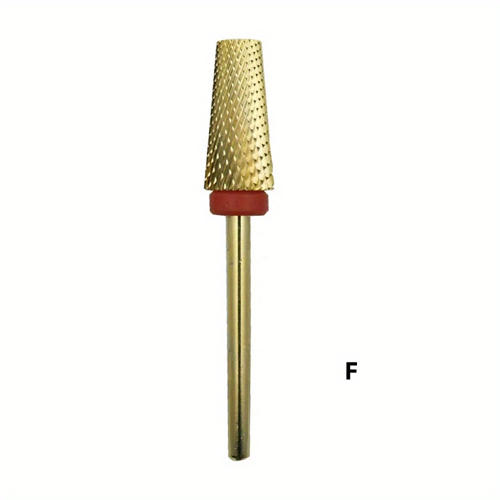 1pc Of Gold-plated Steel Cross-tooth Nail Grinding Bit