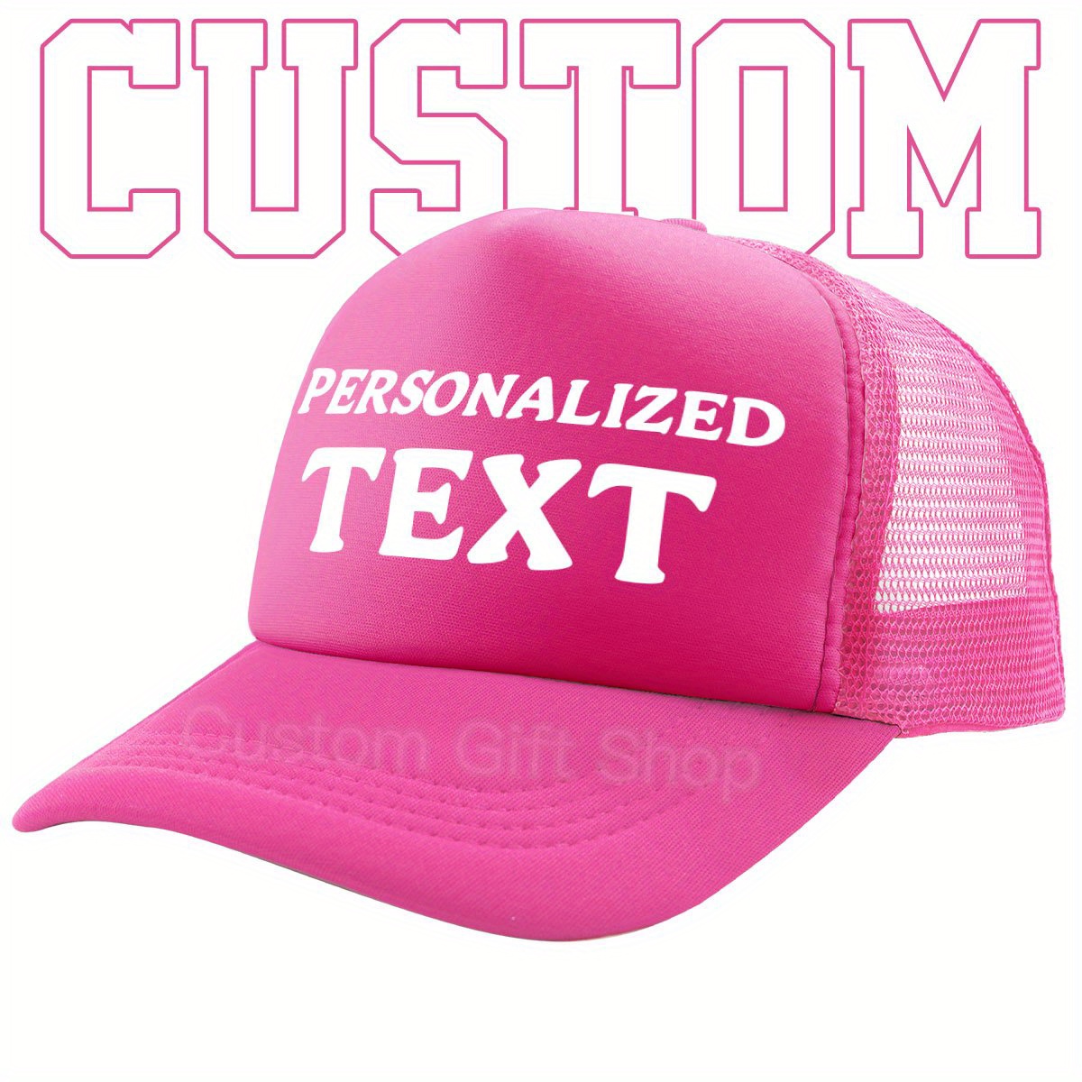 TEMU [customized] A Customizable Sponge Baseball With Personalized Content, Breathable And Comfortable Lightweight Hat With Many Color And Adjustable
