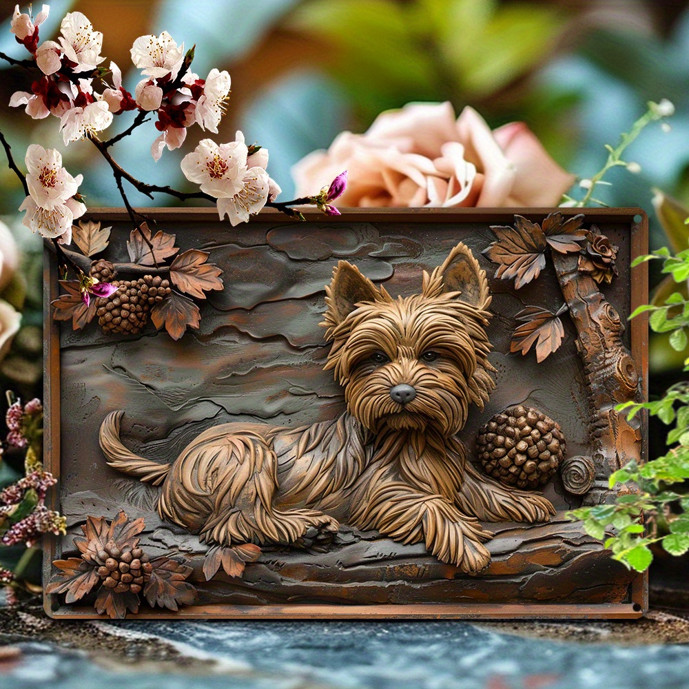 

Yorkshire Terrier Vintage Metal Tin Sign - 8x12 Inches, Perfect For Spring/summer Decor, Funny Apartment & Garden Accent, Ideal Birthday Gift For Girls
