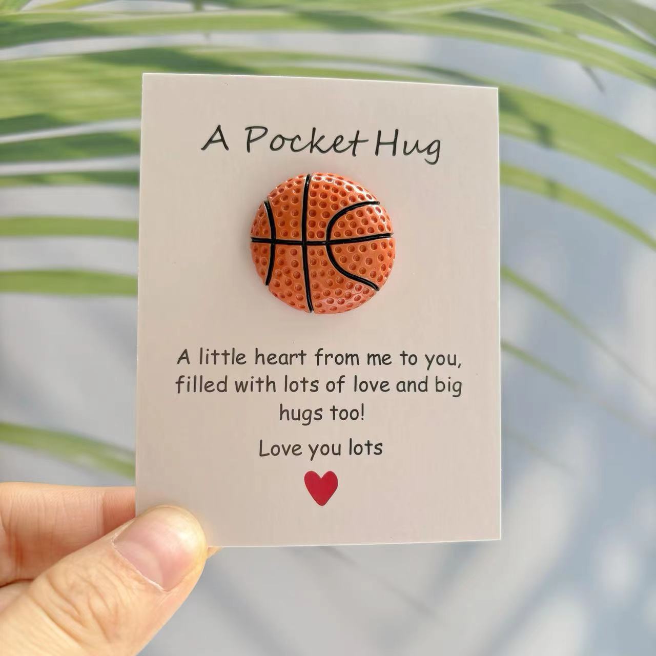 

1/2pcs, Basketball Pocket Hug Small Card, Inspirational Little Greeting Cards, Basketball Game Small Gifts, Special Birthday Gifts, Wedding Party Souvenirs, Back To School Halloween Christmas Gifts