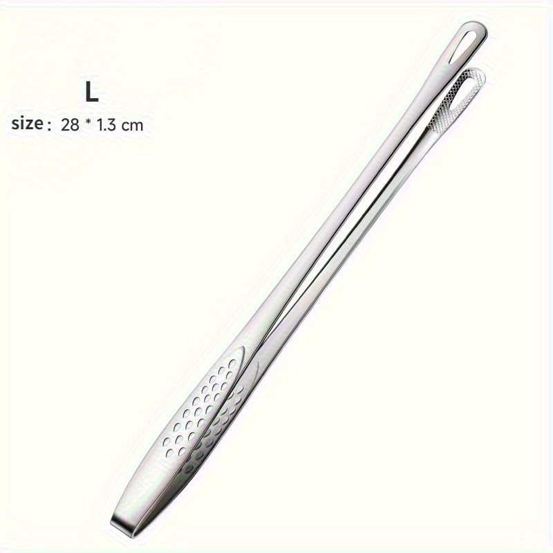 TEMU 2pcs Stainless Steel Food Tongs Long Handle Non-slip Barbecue Tongs Steak Tongs Kitchen Cooking Tools Kitchen Accessories