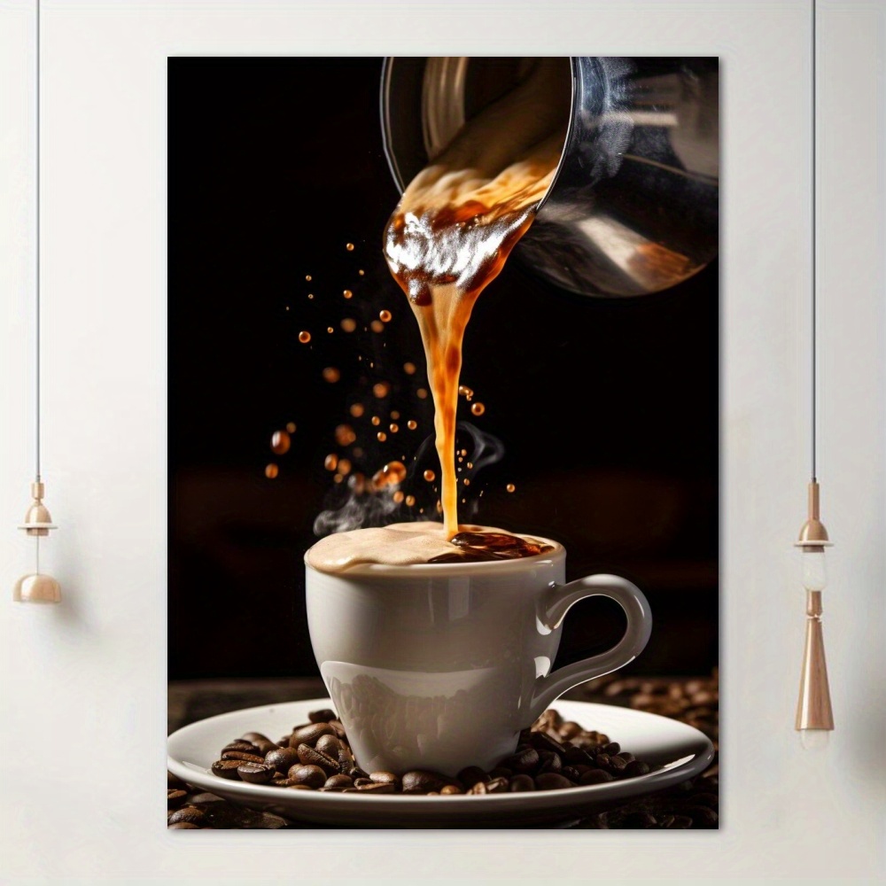 

Delicate Taste Coffee Canvas Wall Art - High-quality Print For Home & Office Decor, Perfect Gift For Living Room, Bedroom, Kitchen, Or Cafe Coffee Decor Coffee Wall Art