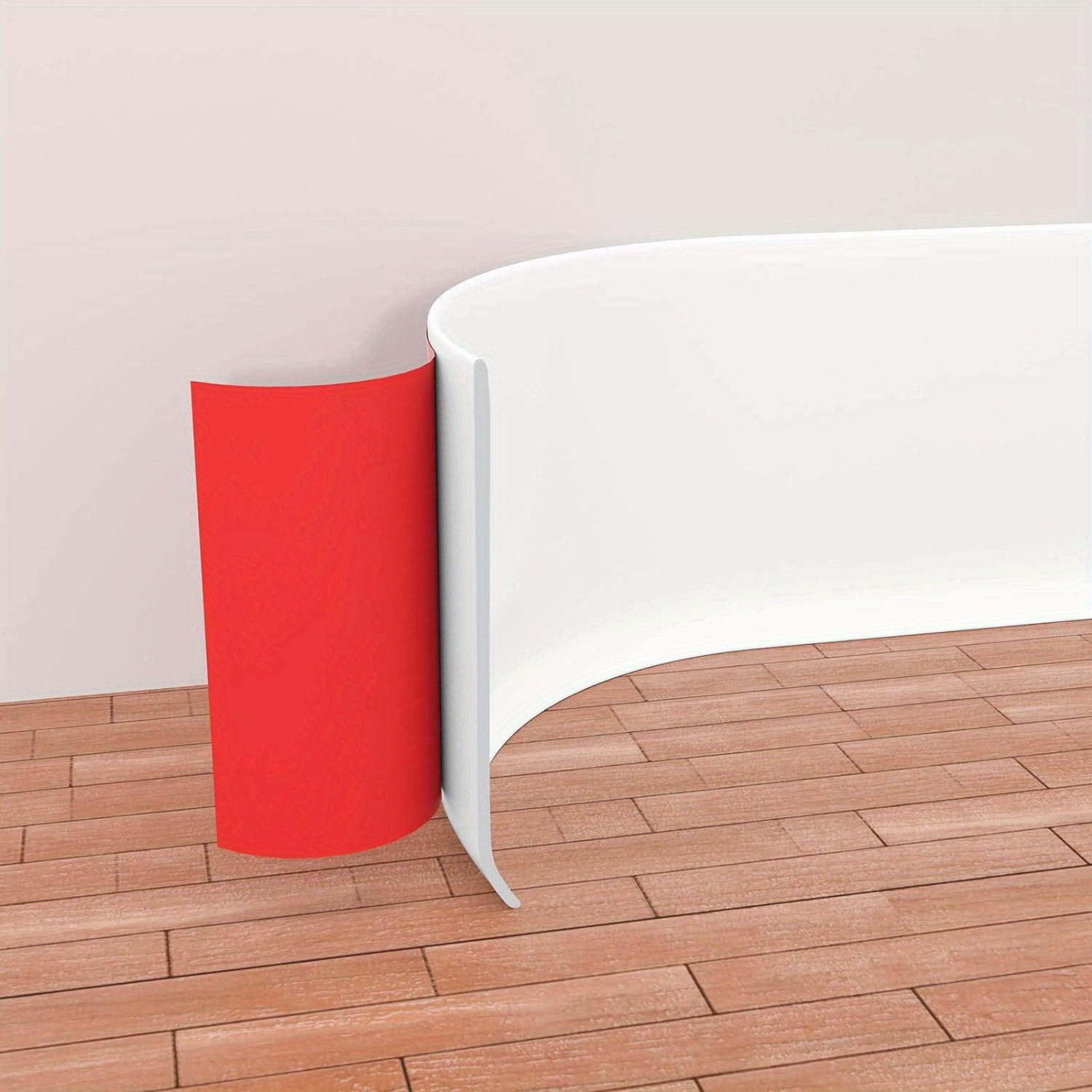 

Flexible Baseboard Molding Trim, Self-adhesive Vinyl Wall Base Cove Base, Peel And Stick Rubber Wall Base Moulding Trim