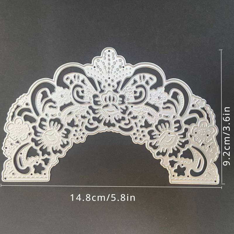 Set Di 3 Fustelle In Acciaio Per Stencil – Bordo E Scritta 'Alles Gute'