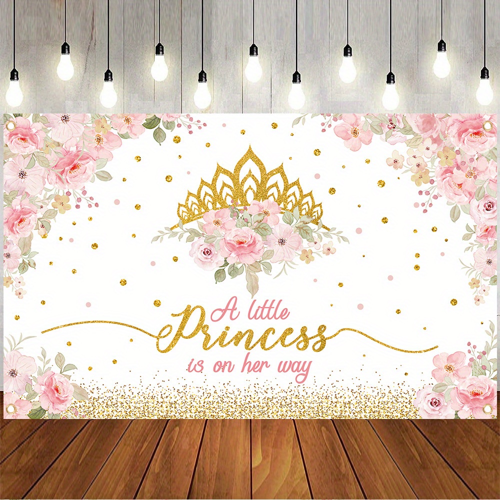 

Floral Pattern Party Banner - Gender Reveal, Baby Shower, Birthday Party Decorations - Multi-purpose, Festive, And Gender-neutral