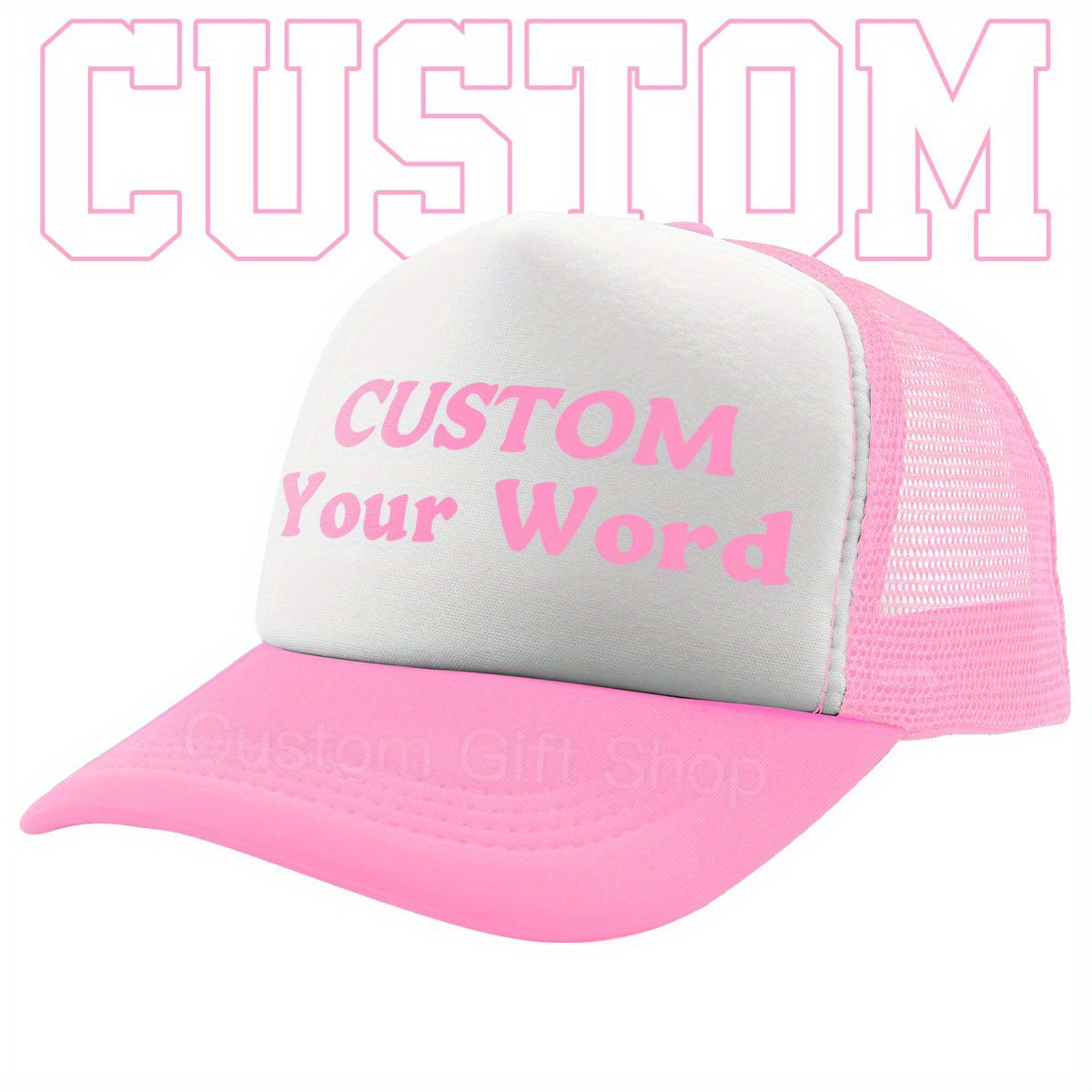 TEMU [customization] Sponge Baseball With Customizable Content, - Of Breathable Comfortable And Adjustable Size Lightweight Hat, Suitable For Men And