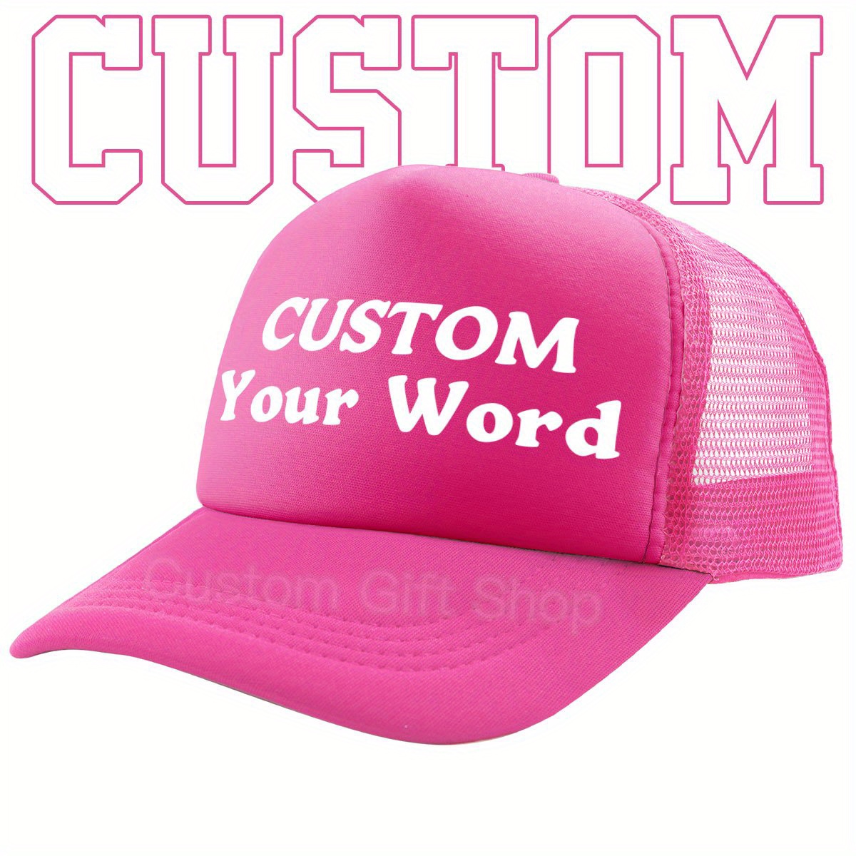 TEMU [customization] Sponge Baseball Cap With Customizable Content, - Of Breathable Comfortable And Adjustable Size Lightweight Hat, Suitable For Men