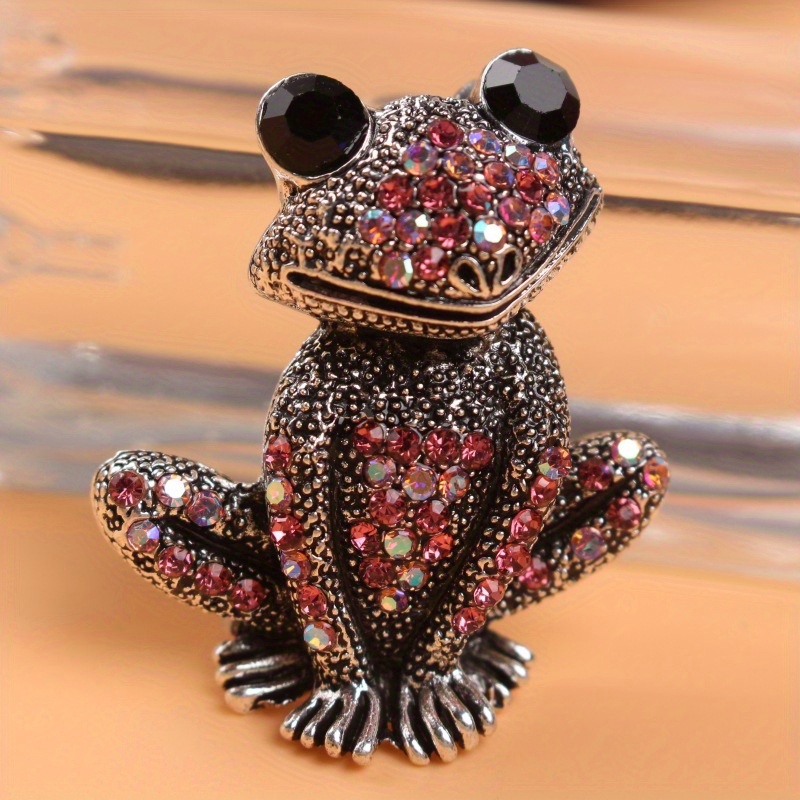 TEMU Rhinestone Brooch Fashion Small Animal Pin Retro European And Corsage Brooches