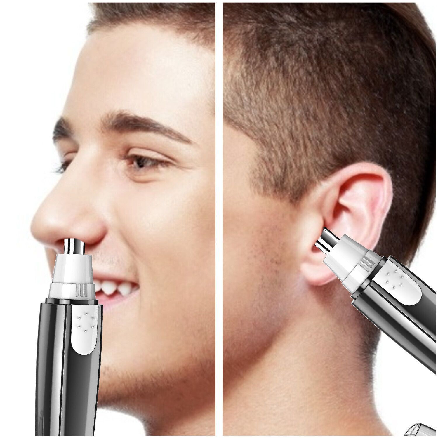 electric nose hair trimmer - cordless personal grooming tool with sharp blades, compact & portable design for nose, eyebrows, upper lip, chin - women s facial hair shaver (aa battery not included) - travel-friendly hair removal device, eyebrow shaping,  ,  ,   Product details 2