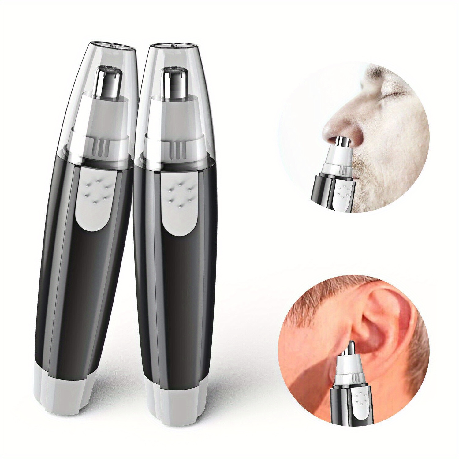 electric nose hair trimmer - cordless personal grooming tool with sharp blades, compact & portable design for nose, eyebrows, upper lip, chin - women s facial hair shaver (aa battery not included) - travel-friendly hair removal device, eyebrow shaping,  ,  ,   Product details 4