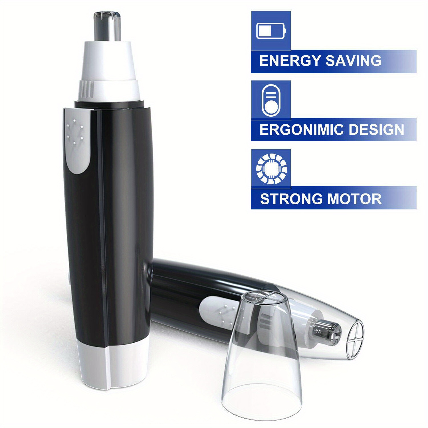 electric nose hair trimmer - cordless personal grooming tool with sharp blades, compact & portable design for nose, eyebrows, upper lip, chin - women s facial hair shaver (aa battery not included) - travel-friendly hair removal device, eyebrow shaping,  ,  ,   Product details 7