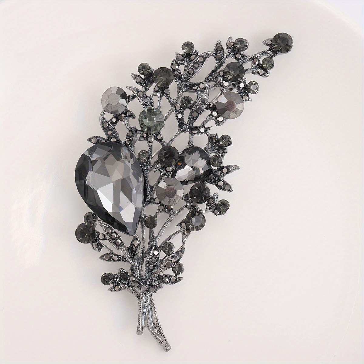     crystal leaves gorgeous brooch pin for women men high end   exquisite badges accessories details 3