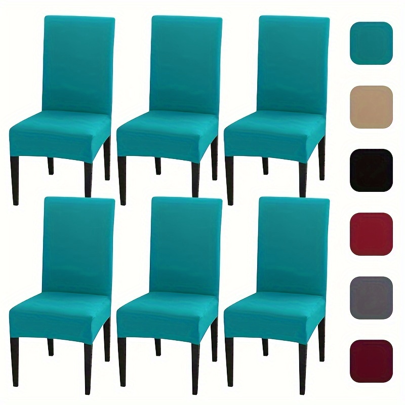 

4pcs 6pcs Set New 2024 Premium Milk Silk Chair Slipcover Stretch Dining Chair Covers For Home, Office, Wedding, And Hotel Decor Furniture Protector For Kitchen, Living Room, Events