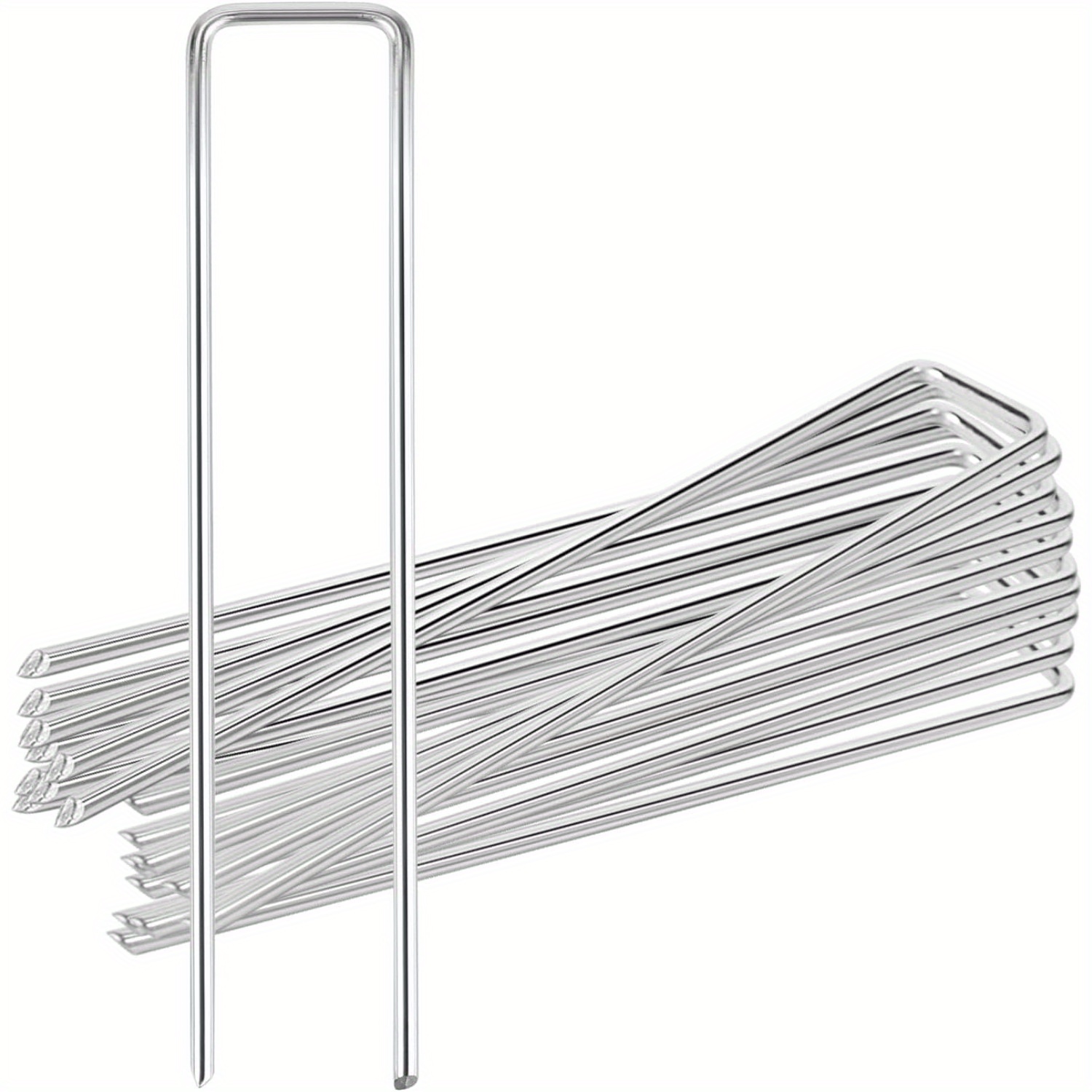 100pcs Ground Anchors Made Of Steel 150x30x2.5mm U-shaped Ground Hooks Ground Pegs Stakes For Fixing Control Garden Tent Hooks