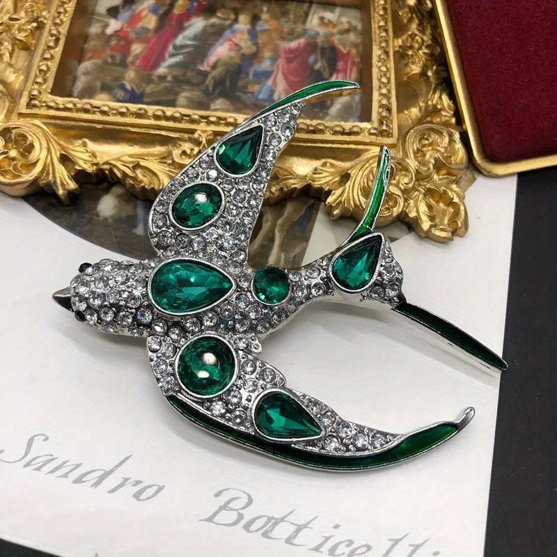 luxurious vintage   swallow brooch exquisite animal shaped   pin for men and women retro   style accessory details 4