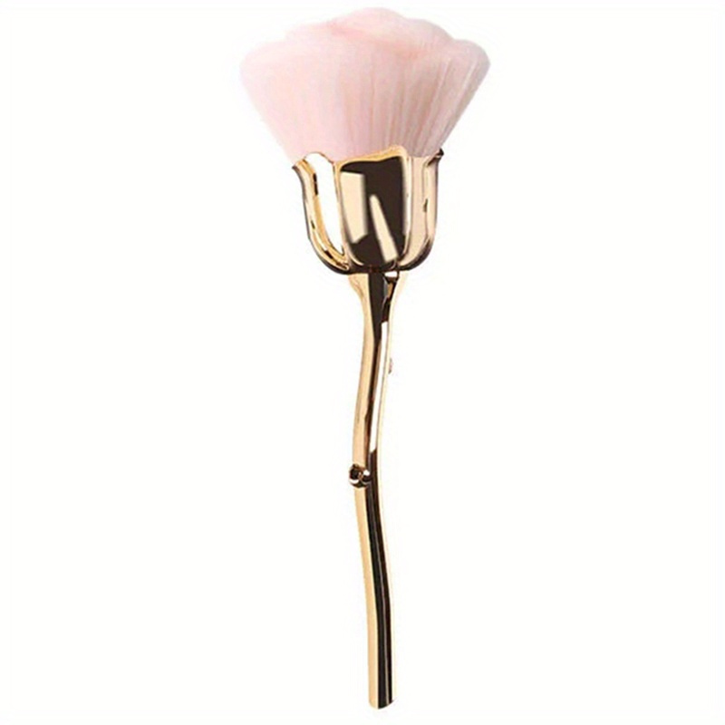 Nail Art Rose-shaped Powder Brush, Soft Bristle Makeup Brush For Nail Care, Accessory For Nail Tools