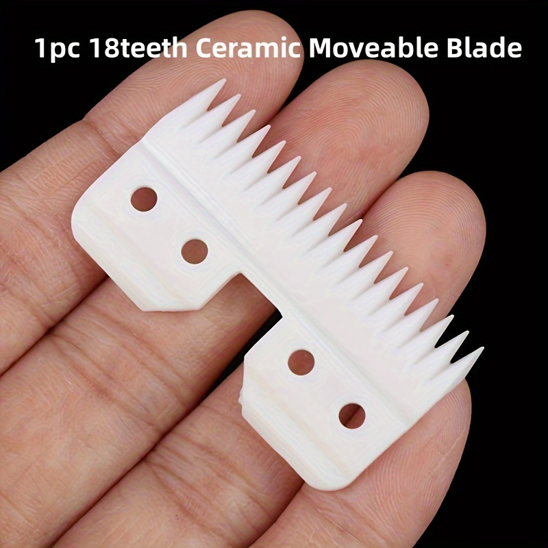 

18-teeth Ceramic Hair Clipper Replacement Blade, 1pc - Durable Grooming Cutter For Normal Hair, Precise Clean Cut Effect