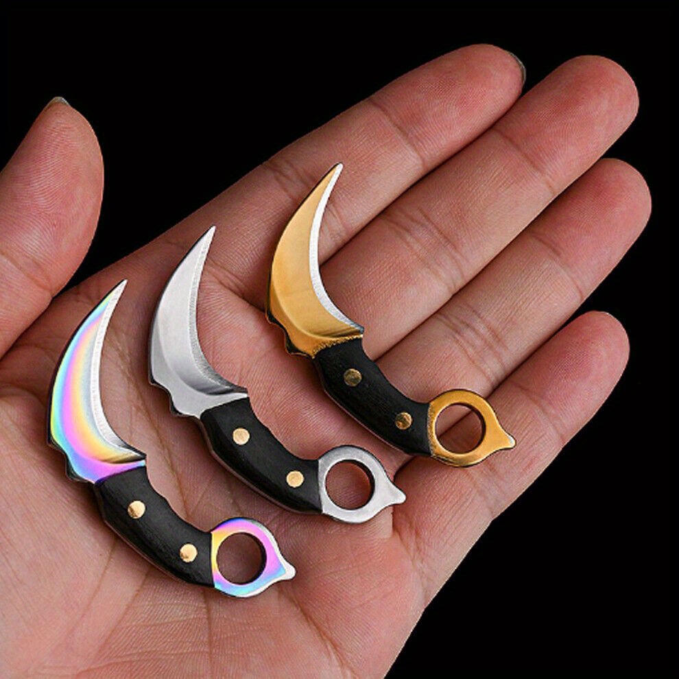 

3pcs/set Outdoor Mini Folding Knife Keyring Pocket Sheath Keychain Men Gift Key Tools