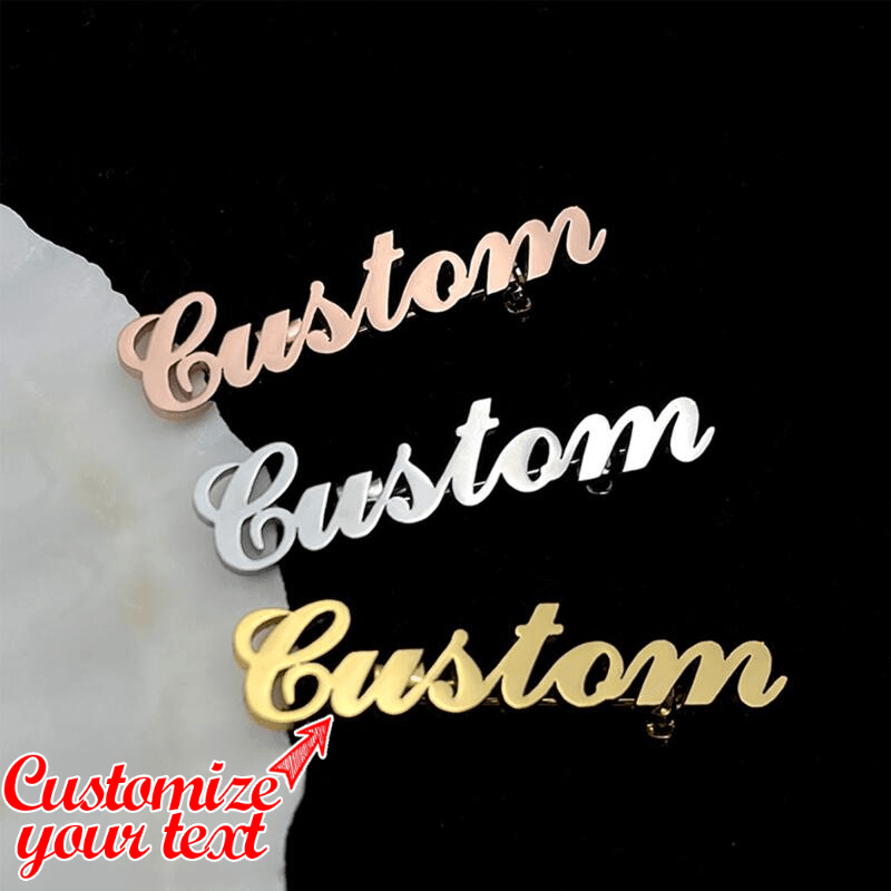 

Unique Monogram, Brooch - Personalized Steel Pin For , & Necklines - For Weddings, Bridesmaids &