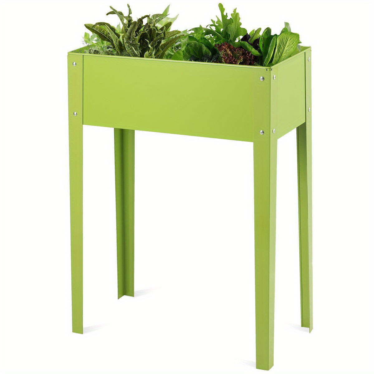 

Homasis 25" X13" Outdoor Elevated Garden Plant Stand Raised Tall Flower Bed Box New
