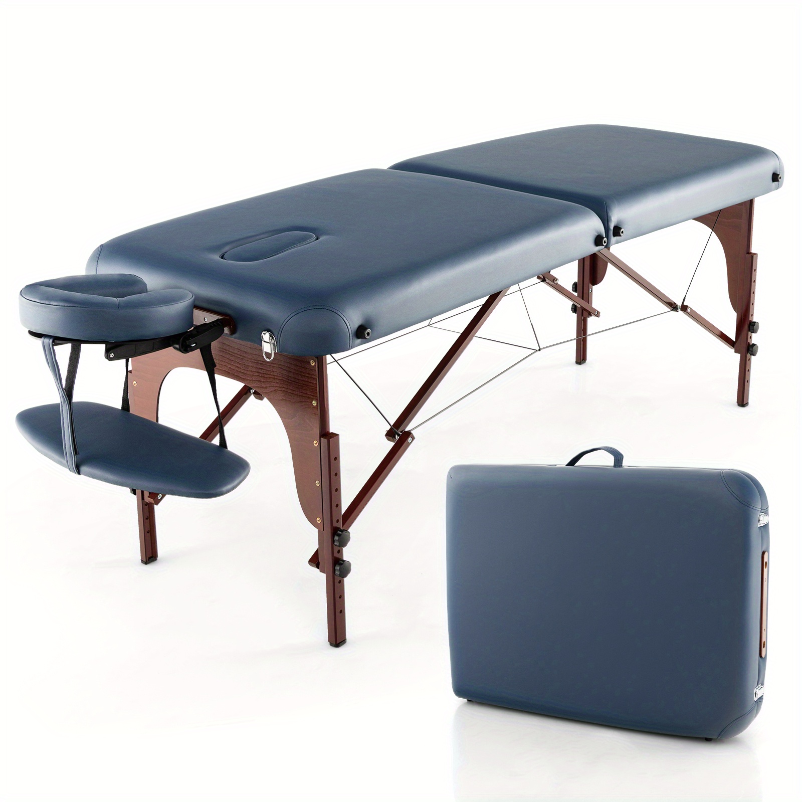 

Homasis 2 Massage Table Portable Bed Spa Table W/carrying