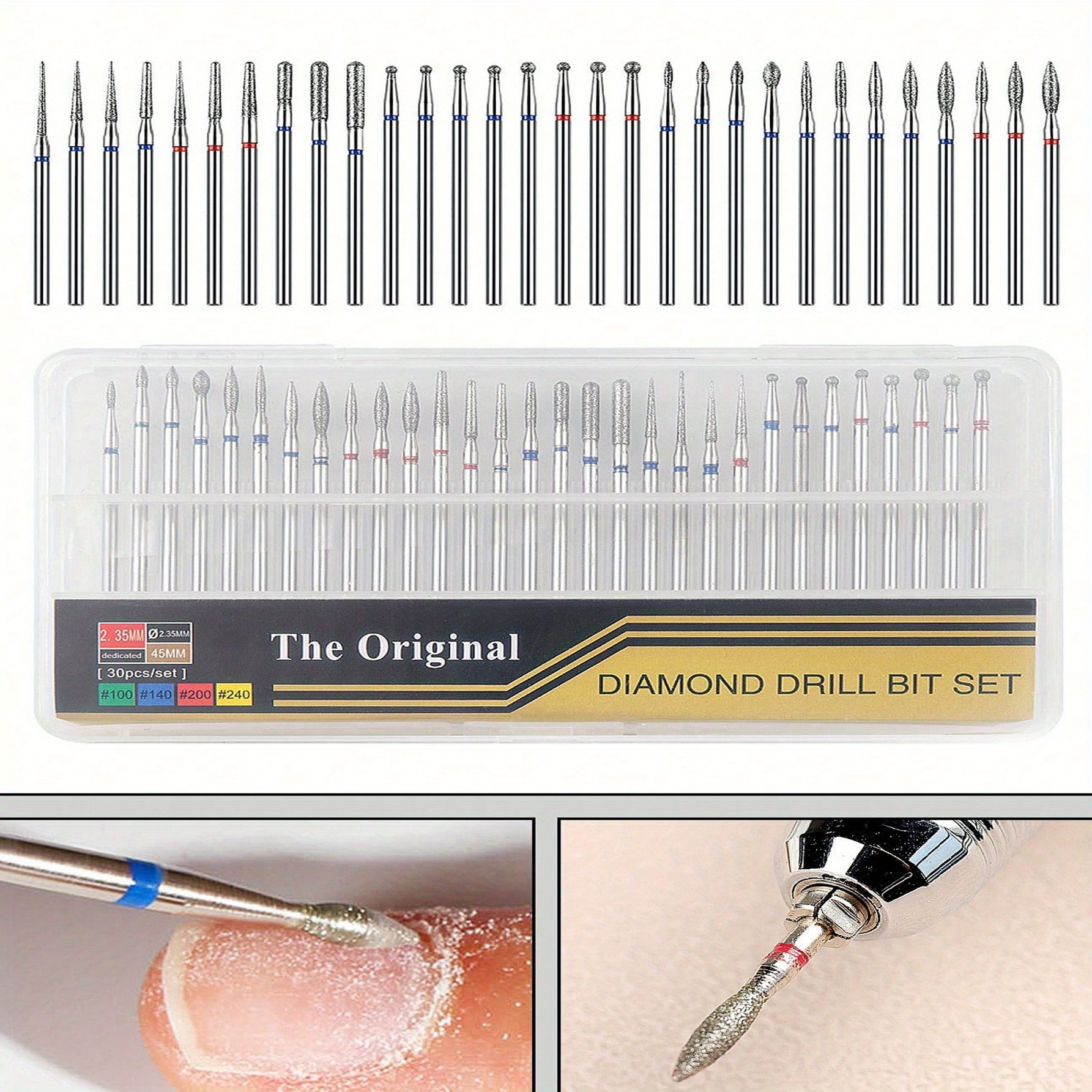 

30pcs Steel Set For Manicure & Pedicure - , Polishing Files, And For